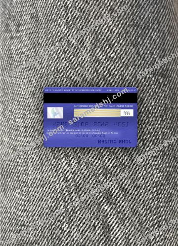 Uganda Bank of Africa visa electron photolook back